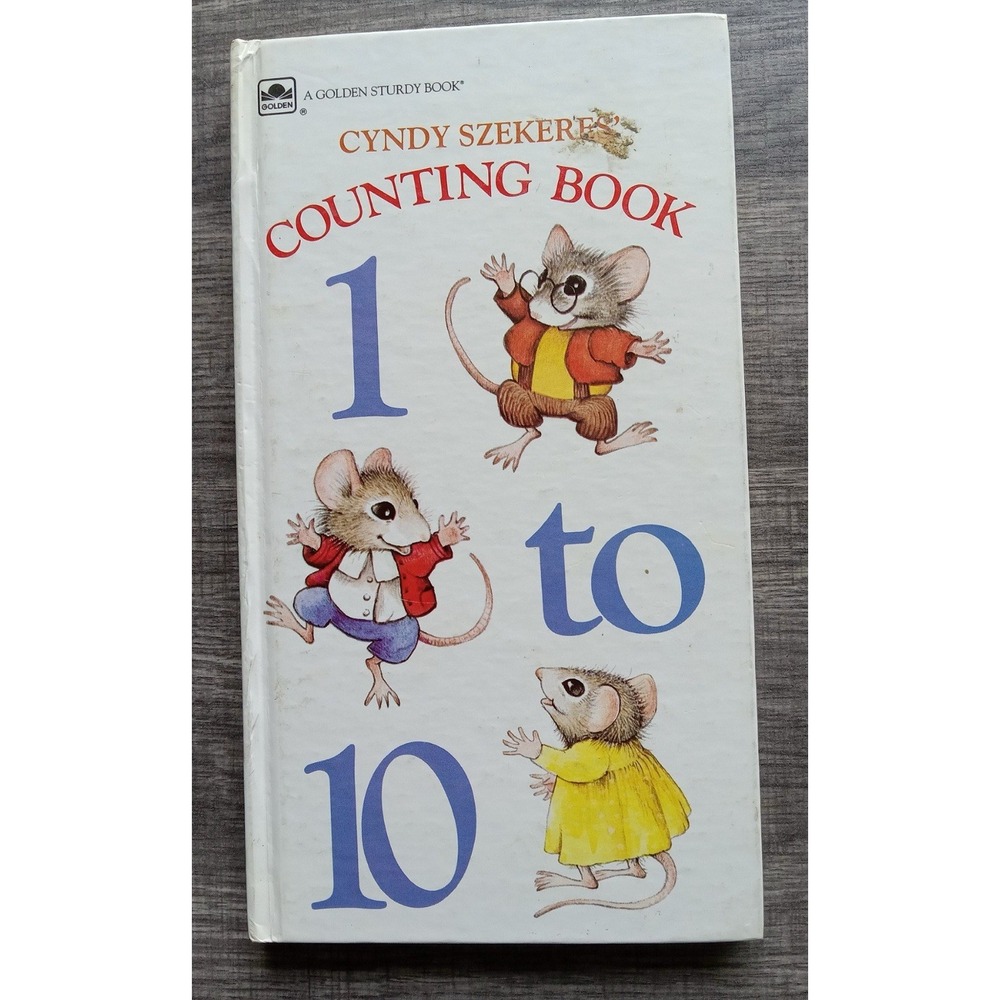 Vintage 1984 A Golden Sturdy Book 1 To 10 Counting Book Illustrated Hardcover
